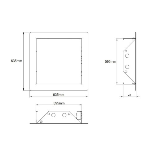 Metal Access Panel 600mm x 600mm Damaged Inspection Door 2