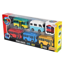 (L 5PCS) Tayo Little Bus Toy Set,little Bus Tayo Car Toy Set,pull Back Mini Cars Toy For Kids