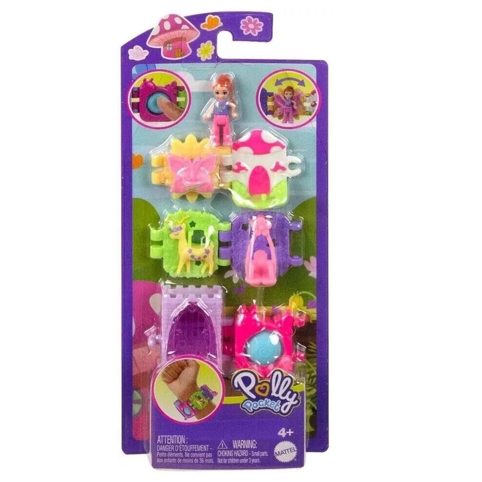 Polly Pocket Bracelet Treasures - Mushroom Polly Doll Official Mattel