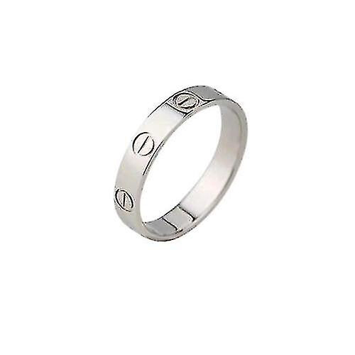 (Silver, 11) Premium Stainless Steel Love Ring