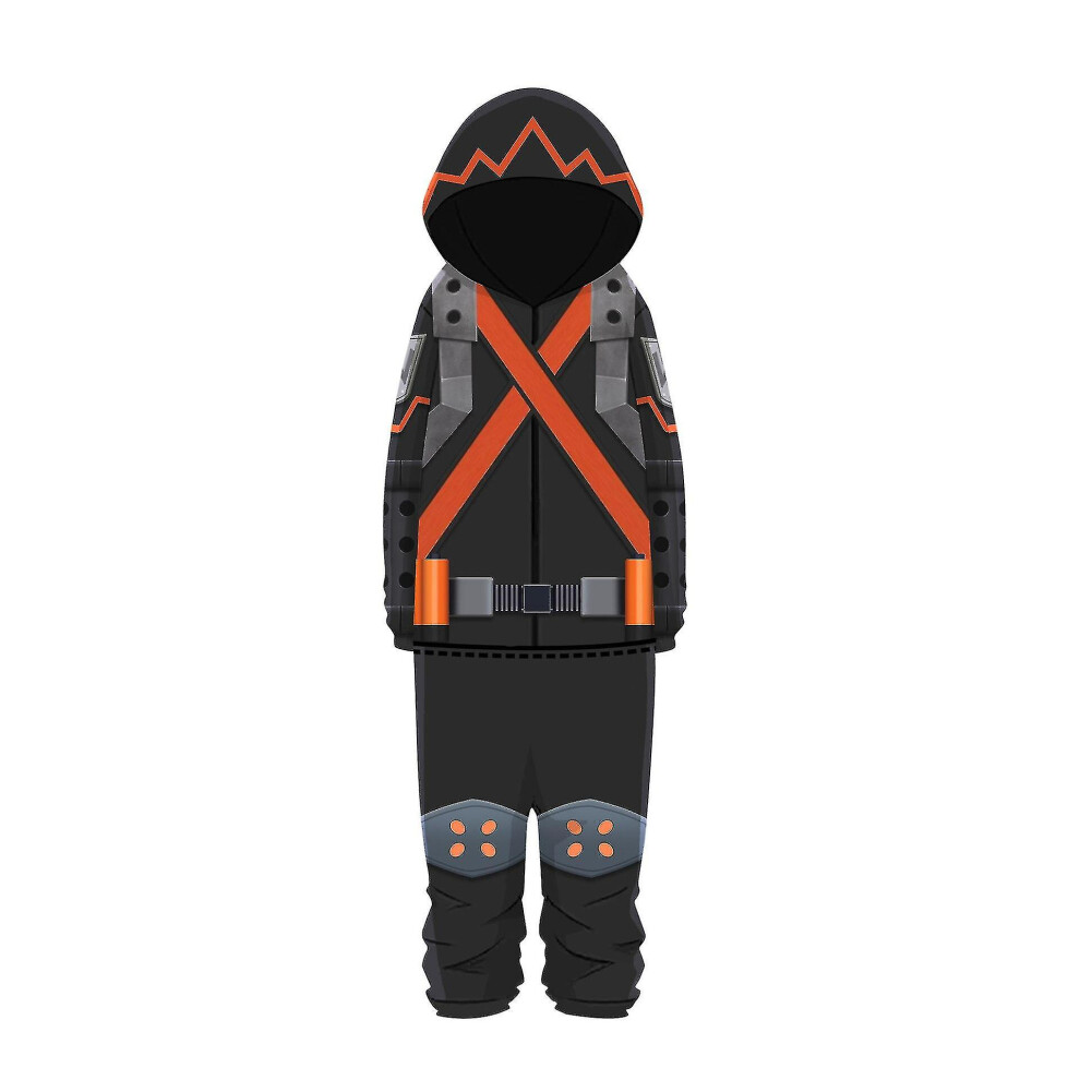 (E, L) Anime My Hero Academia Cosplay Costume Deku Bakugou Katsuki Todoroki Shoto Bodysuit Unisex Home Wear Pajamas Not,Specified