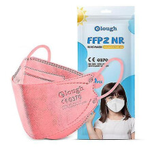 (Red) 50pcs Ffp2 Kids Kn95 Masks 6-14 Years Boys Girls Protective Masks