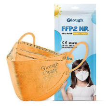(Orange) 50pcs Ffp2 Kids Kn95 Masks 6-14 Years Boys Girls Protective Masks