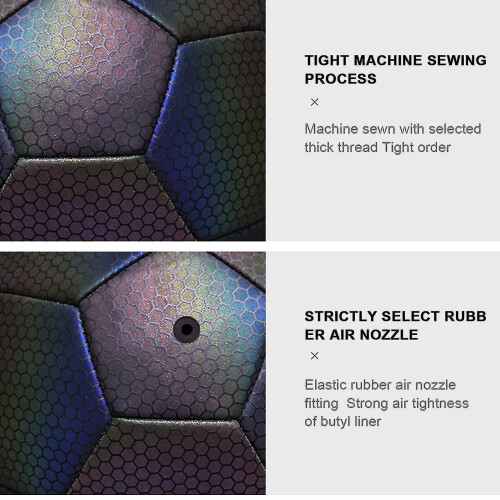 (Multicolor Black, 4) Soccer Ball Size 4 2