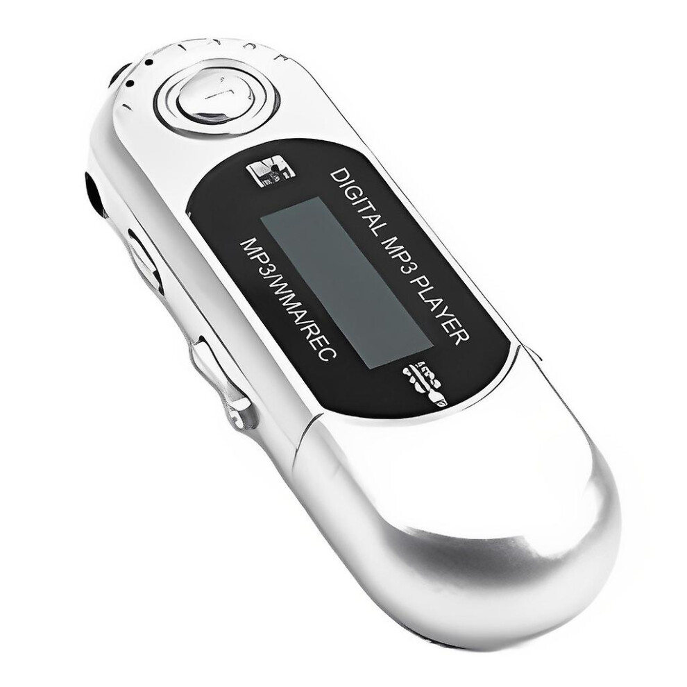 (Silver) Beautiful Usb Mp3 Player Exquisite Workmanship Mp3 Music Player Usb Stick Silver 4522139783655