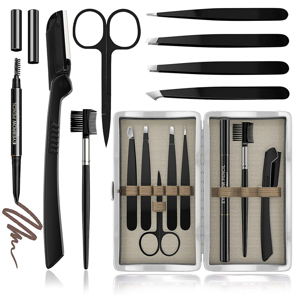 Kit   8in1   Multipurpose Eyebrow Tweezers Kit   Eyebrow Shaping   Gro