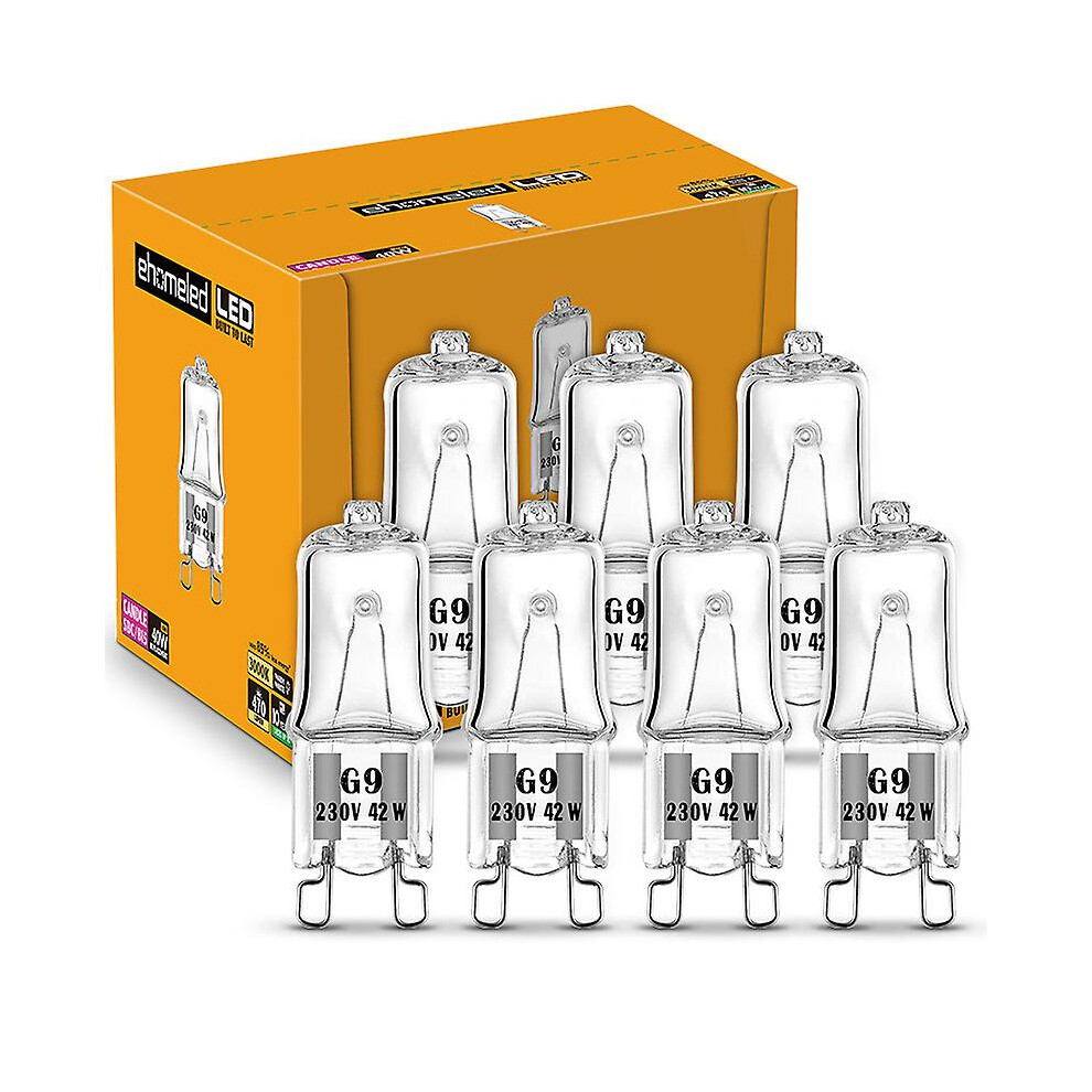 10 Pcs G9 28w/40w Dimmable 370 Lumen C Rated Halogen Bulbs
