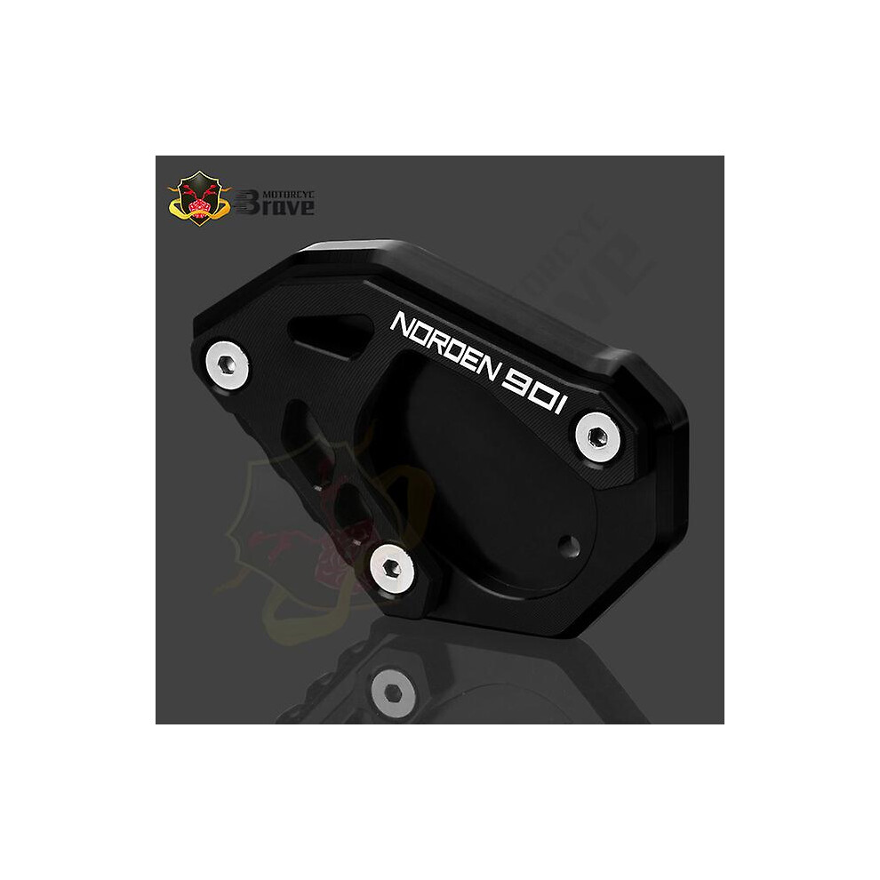 (Black) For Norden901 Norden 901 2021 2022 2023 Motorcycle Cnc Kickstand Foot Side Stand Extension Pad Support Plate Norden901 Black 9353840343273