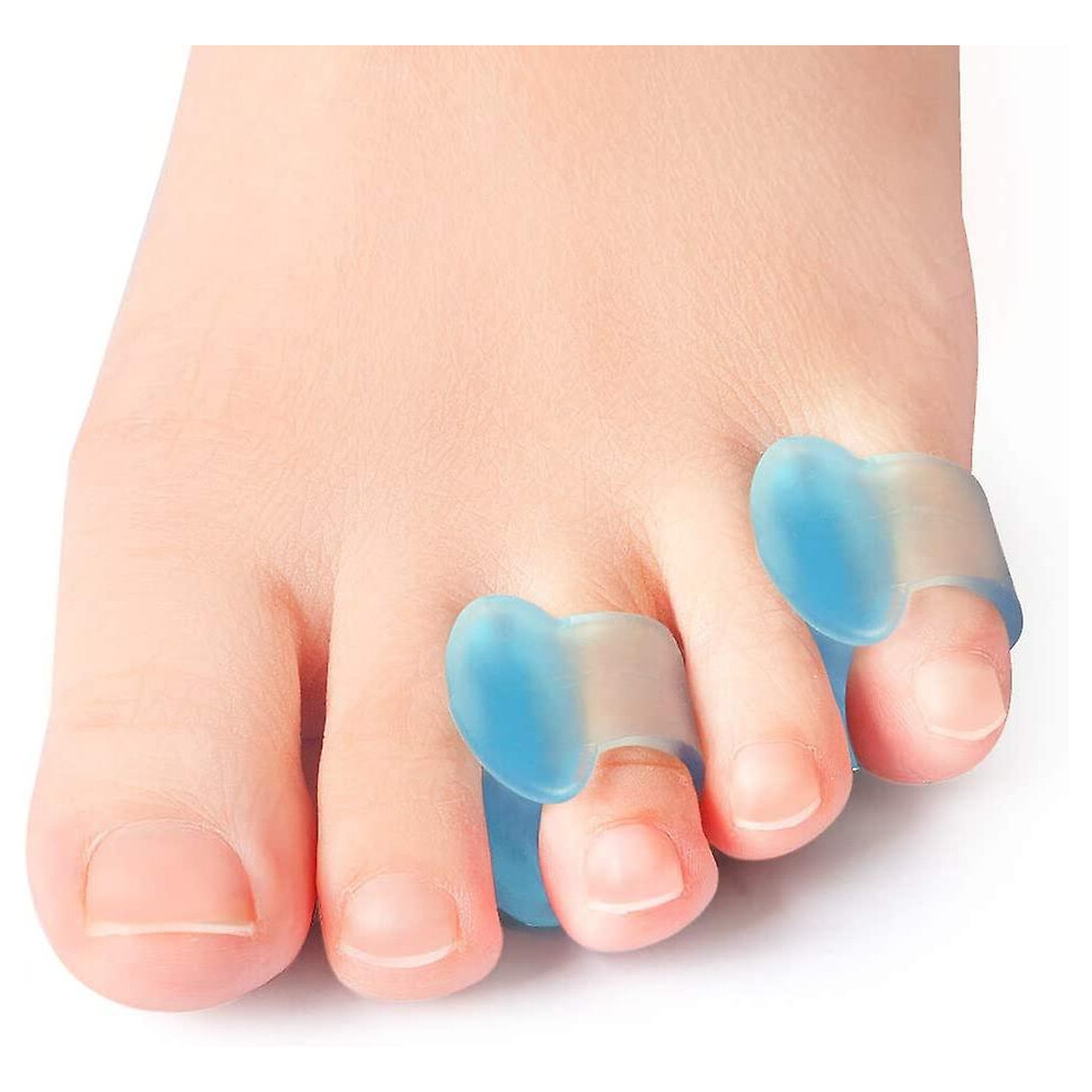 White (White) Gel Toe Separators,10 Pack Pinky Toe Spacers For Overlapping Toes, Bunions, Big Toe Alignment,Hammer Toe Straighteners