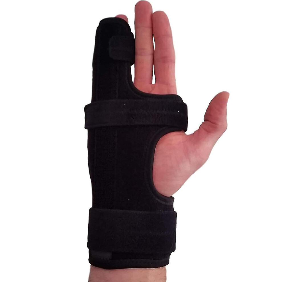 (Left hand) Metacarpal Finger Splint Hand Brace, Ulnar Gutter Splint Support