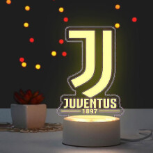 Juventus Football Night Light Creative Fan Decoration Football Club Surrounding Ornament Birthday Gift