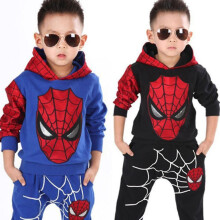 (Blue, 3-4 Years) Kids Boys Spiderman Tracksuit Set Hoodie Joggings Pants Sweatshirt Sports Outfit Suit Children Superhero Clothes