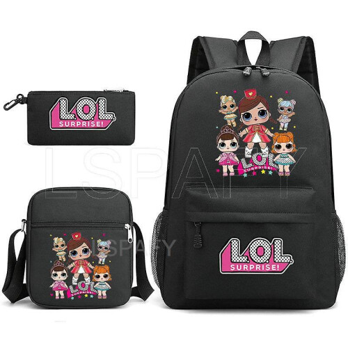 (25) 3pcs Lol Backpack Women Men Fashion Backpack L.o.l. Surprise ...