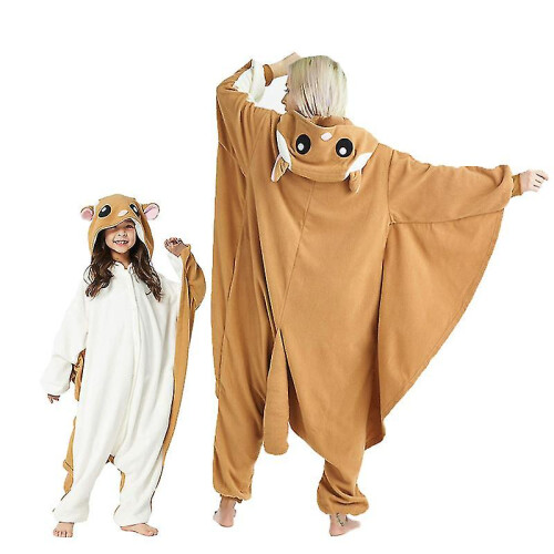 Kids Funny Cartoon Cosplay Onesie Baby Animal Halloween Pajamas Boys Girls Cute Flying Squirrel Kigurumi