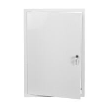White Metal Access Panel 500mm x 250mm with Lock / Keys
