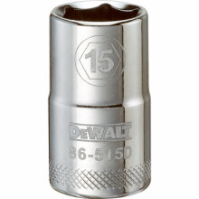 Metric Shallow Socket, 6-Point, 1/2 In. Drive, 15mm - DWMT86515OSP