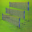 Portable Folding Simple 4m Tennis Net Badminton Net 5