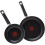 Tefal Tefal Taste Twin Pack, Aluminium Frying Pans, Pan Set, Pans 20 cm and 28 cm diameter, Non-Stick, Black, Pack of 2, B189S244 1
