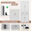 Costway Large Pantry Cabinet Freestanding Kitchen Accent Storage Cabinet White 7