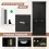 Costway Large Pantry Cabinet Freestanding Kitchen Accent Storage Cabinet Black 5