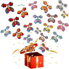 Magic Butterfly 20 Pcs Magic Flying Butterfly Card As Birthday Gifts, Surprise Gifts Performance Props