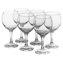 (Soda Lime Glasses) 6Pcs Wine Soda Lime Glasses Champagne Flutes Bar Glassware Stemware