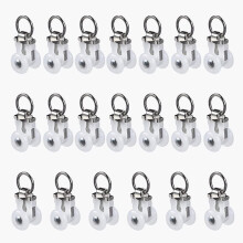 Curtain Single Tracks Ceiling Or Wall Mounting Heavy-duty Curtain Rails For Living Room Bedroom Room Divider (100 Pcs Pulley)