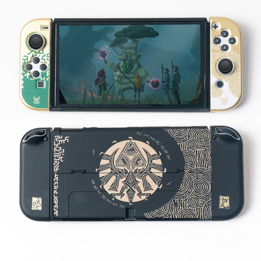 (, For Switch Oled) Protective Case Compatible With Switch/Oled, Zelda Tears Of The Kingdom Limited Edition Shockproof Anti-Scratch Cover Black