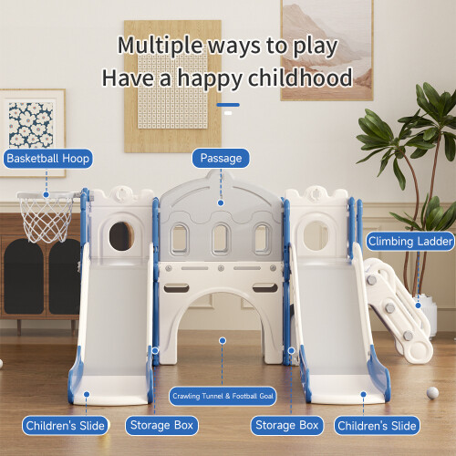 Living And Home Toddler Two Slides Playset 2