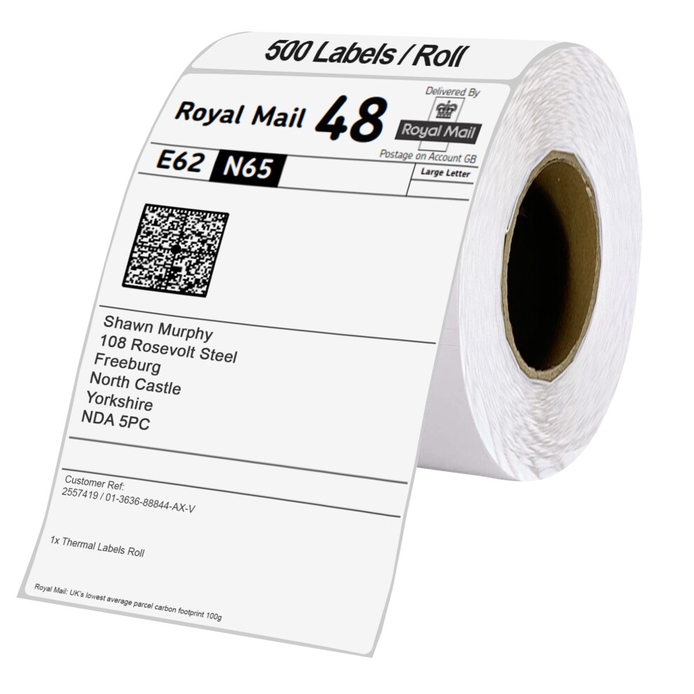 (500 Label Roll) {250 Label Roll} 4x6 Thermal Label Printer Label Thermal Direct Shipping Label Package Labels for Thermal Label Printer