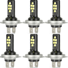 6x H7 Led Headlight Bulb Kit Car Fog Light Bulbs High Low Beam 110w 30000lm Super-bright 6000k White Led Lights For Vehicles