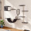 Living And Home (Grey) Cat Tree Set with Hammock and Jumping Platform 1