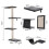 Living And Home (Grey) Cat Tree Set with Hammock and Jumping Platform 7
