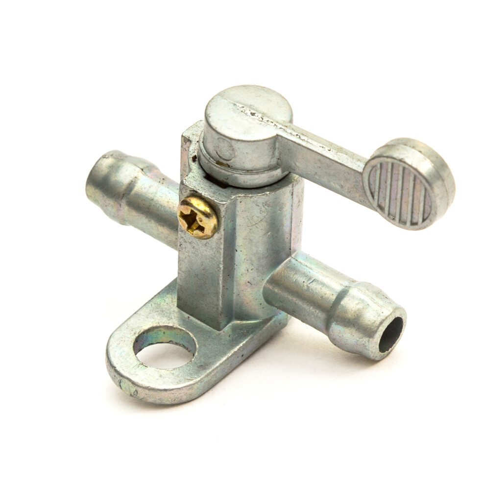 Petrolscooter Petrol Lawn Mower Fuel Tap Petcock On/Off Valve 7Mm Inlet/Outlet - Large Paddle Handle (Code 30224)