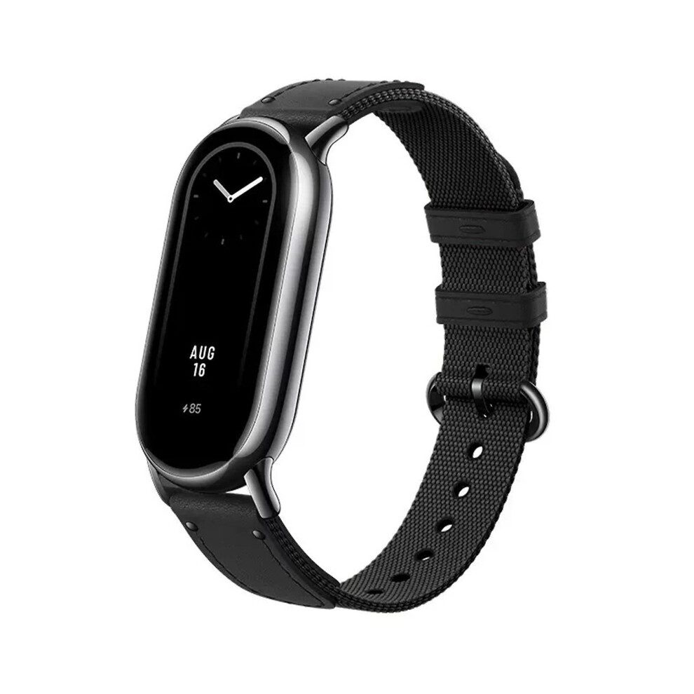(Black) Watch Strap Waterproof Silicone Strap Durable Stylish Replacement Wristband For Xiaomi Smart Band 8 Black 4522139851125