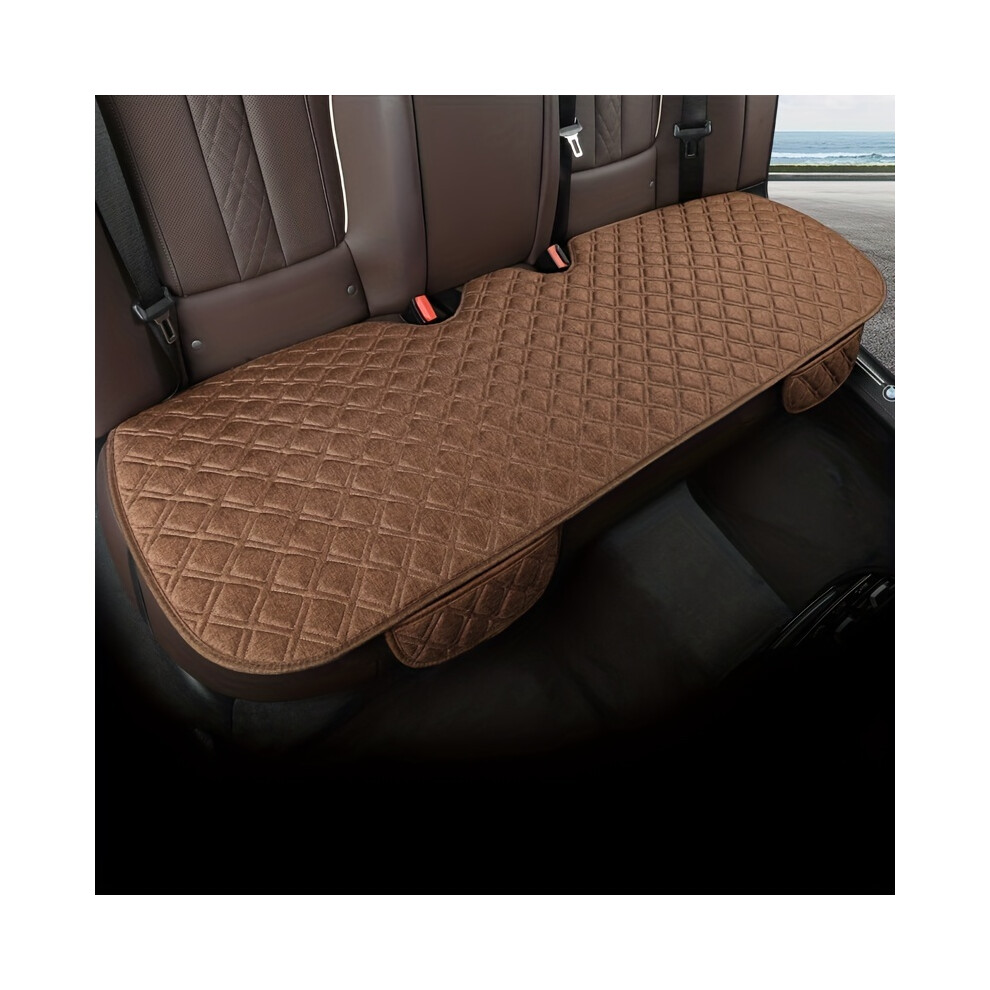 (Brown) Car Front Or Rear Seat Protector, Universal Seat Cushion For Most Car Brown 9431138786145