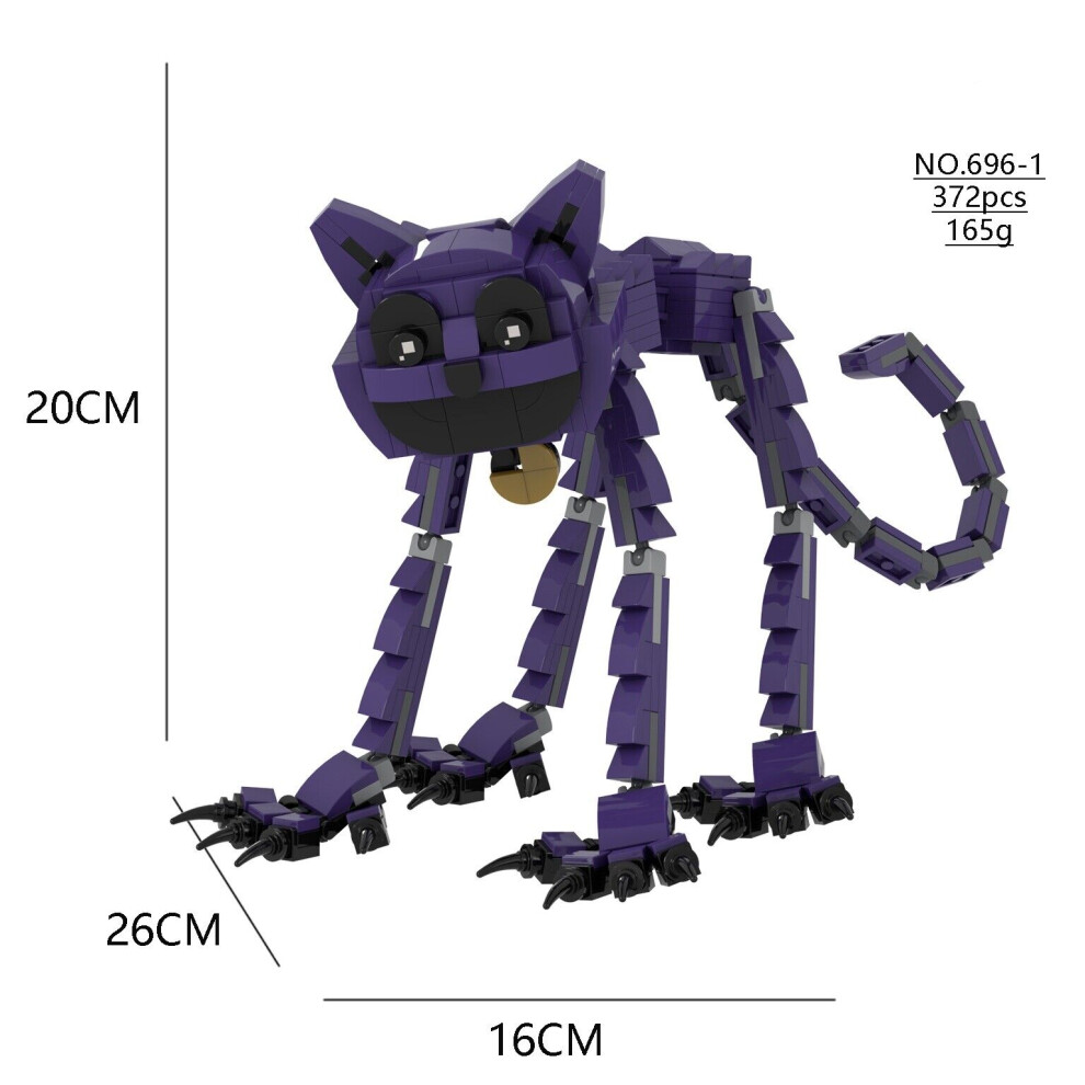 (A) Horror Smiling Critters Toys Building Blocks CatNap DogDay Figure Blocks Model Kids Gift