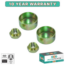 PEUGEOT 106 306 HUB NUT AND GREASE CAP PAIR