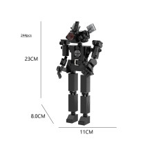(#4) Skibidi Toilet Toiletman Speakerman Blocs de construction et figurines d'action