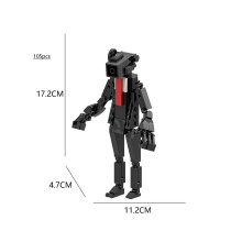 (n7) Skibidi Toilet Toiletman Speakerman Blocs de construction - Figurines d'action