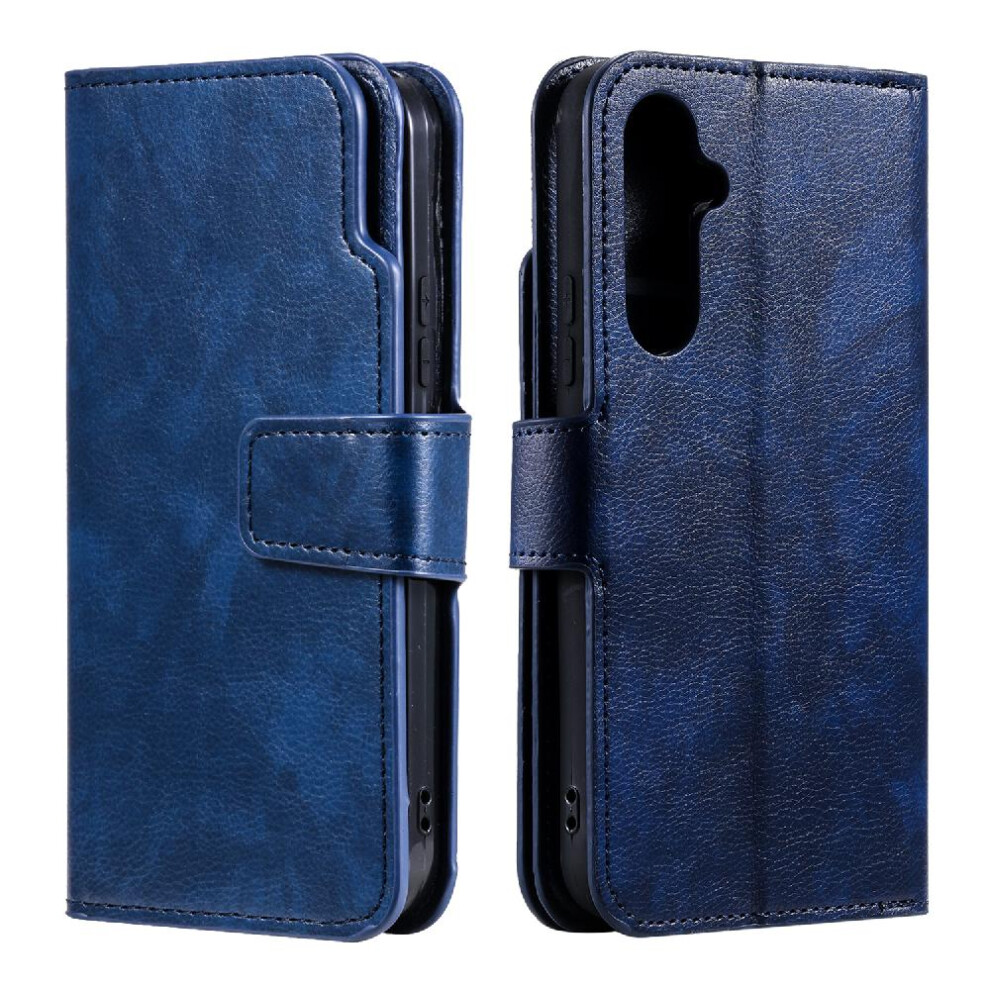 (Blue) Case For Samsung Galaxy S23 Fe 9 Card Slots Magnetic Pu Leather Wallet Kickstand Blue 764762614799
