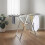 Clothes Airer,Foldable Clothes Drying Rack Column Stainless Steel Rack 4