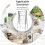 Clothes Airer,Foldable Clothes Drying Rack Column Stainless Steel Rack 6