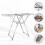 Clothes Airer,Foldable Clothes Drying Rack Column Stainless Steel Rack 7