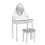 Living And Home Makeup Vanity Desk Set with LED Lighting 4