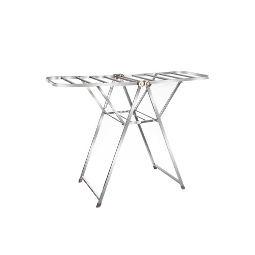 Clothes Airer,Foldable Clothes Drying Rack Column Stainless Steel Rack
