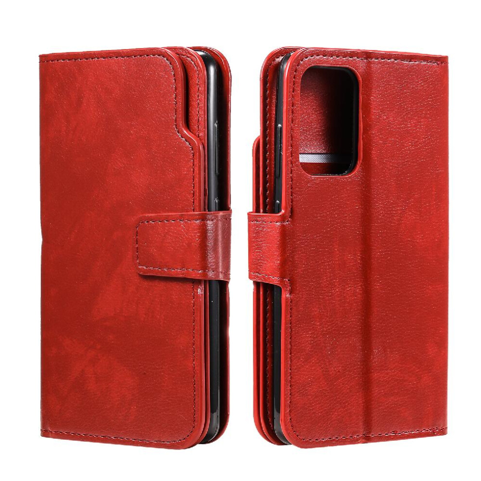 (Red) Case For Samsung Galaxy A23 4G/5G Magnetic 9 Card Slots Kickstand Wallet Pu Leather Red 764762615550