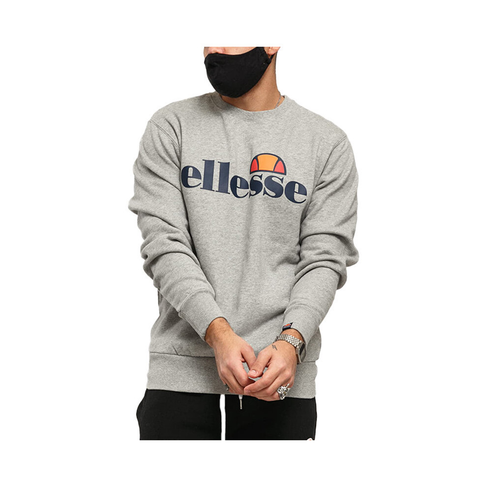 (Grey, XL) ELLESSE Mens Sweatshirts Winter Jumper