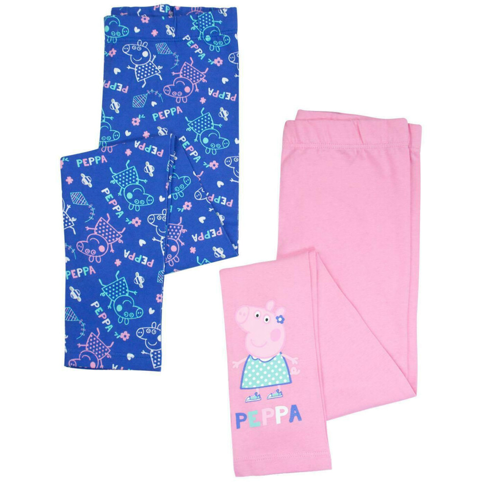 (12-18 Months) Peppa Pig Leggings (Girls Pink)