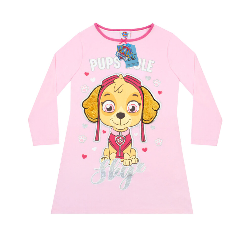 (2-3 Years) Paw Patrol Long Sleeve Nightdress (Girls Pink)
